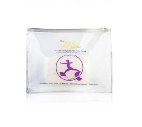 THE KONJAC SPONGE Lilac Lady Sports - SPORTOLÁS UTÁN JAVASOLT 100% TISZTASÁGÚ KONJAC SZIVACS UTAZÓ TÁSKÁBAN