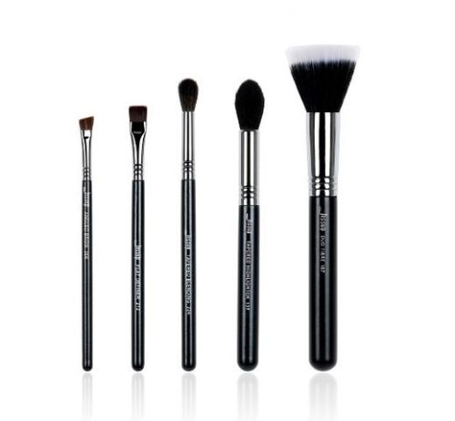 JESSUP 5 pcs Pro set Black/Silver T126 - PROFESSZIONÁLIS ECSETKÉSZLET ARCRA SZEMRE