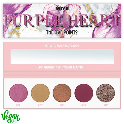 MIYO Five Points Palette-Szemfesték paletta 27 Purple heart