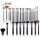 JESSUP 34 pcs Brush Set Black/Silver T313 - PROFESSZIONÁLIS SMINKECSET KÉSZLET ARCA SZEMRE